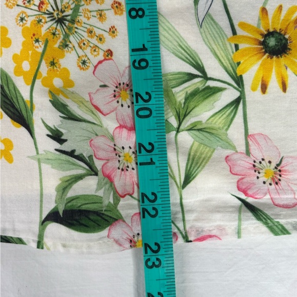 🌸Talbots Petite Large Multicolor Floral Lined Lightweight Blouse PL🌸 - Picture 11 of 16